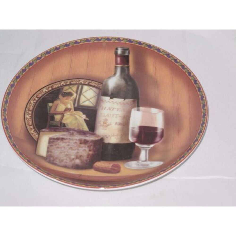 Baum Bros Formalities Gourmet Collection Le‎ Bouquet Wine 8" Plate